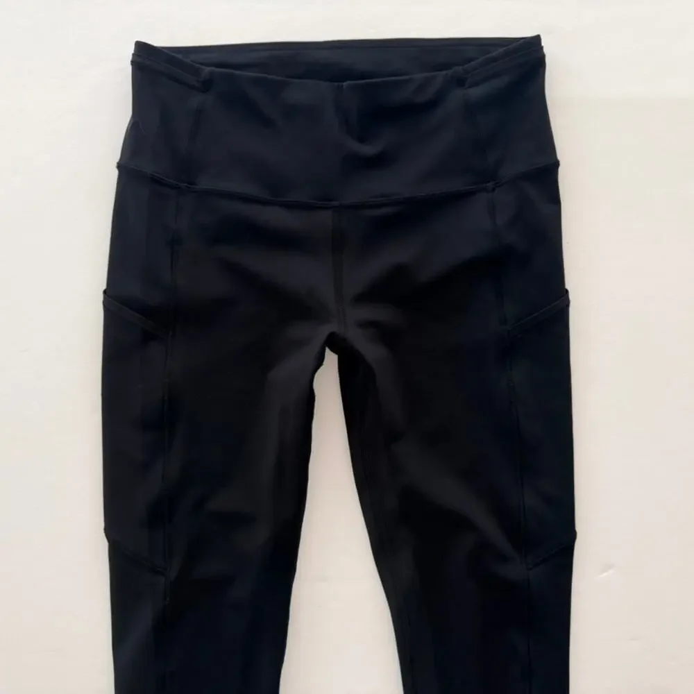 Lululemon Fast & Free 7/8 Tight Legging 25" Black Size 8 Reflective Run Gym - Picture 3 of 6